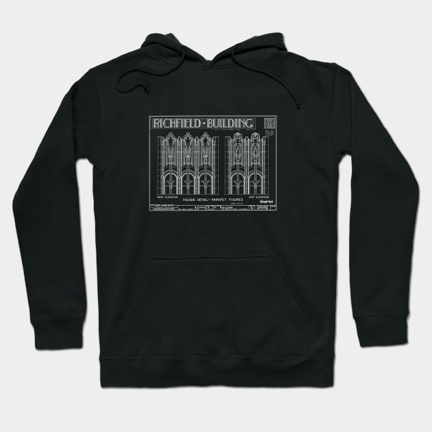 Richfield Oil Building Hoodie by vokoban